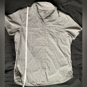 Men’s North Face Button Up | Grey | XXL